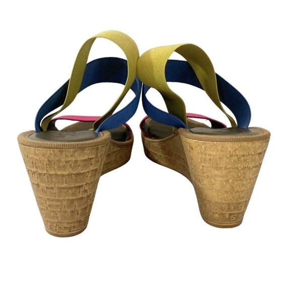 THE FLEXX COLORFUL OVERSTEP CICIAMITO WEDGE SANDALS - 9 - Picture 3 of 9